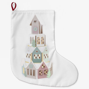 Grande Chaussette De Noël Pain d'épice de Noël