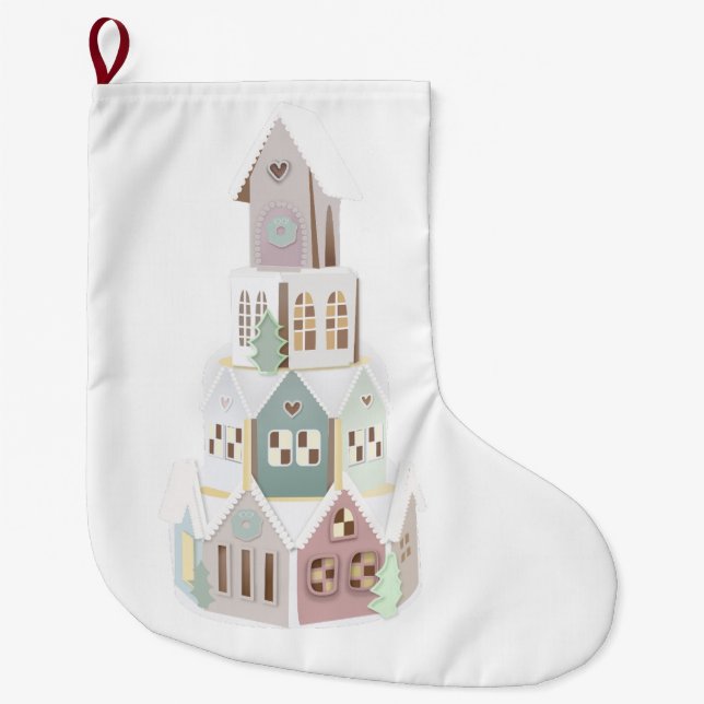 Grande Chaussette De Noël Pain d'épice de Noël (Devant)