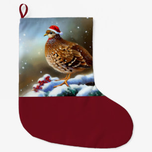 Grande Chaussette De Noël Partridge de Noël 2
