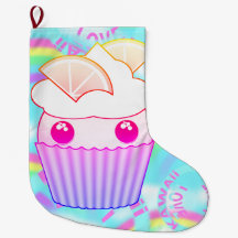 pastel Kawaii cupcake sur un réveil de Noël