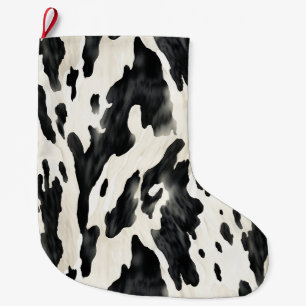 Grande Chaussette De Noël Pays de vaches d'élevage occidental