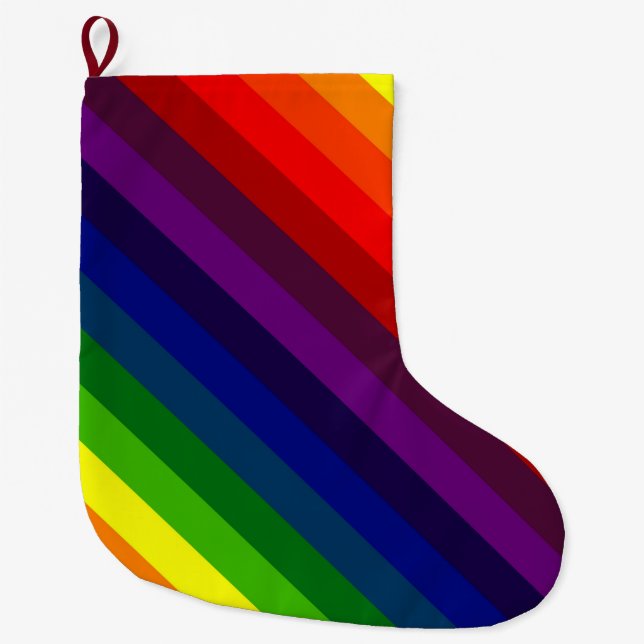 GRANDE CHAUSSETTE DE NOËL PERFECTION D'ARC-EN-CIEL ! ~ (Devant)