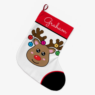 Grande Chaussette De Noël Pickleball Reindeer boy Grand Noël Stocker