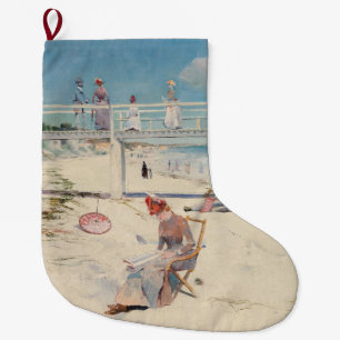 Grande Chaussette De Noël Plage (Vacances à Mentone) (Art australien)