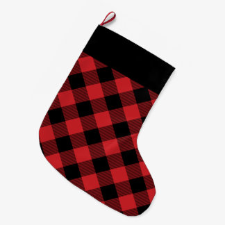 Grande Chaussette De Noël Plaid Buffalo