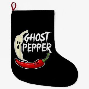Grande Chaussette De Noël Poivre Fantôme Drôle épicé Halloween Fantôme Peppe