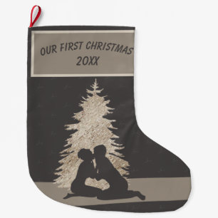 Grande Chaussette De Noël Premier Noël branché
