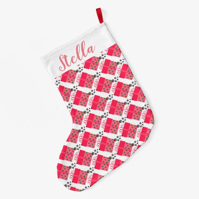 Grande Chaussette De Noël Présentations de Noël (Dos (Accrochage))