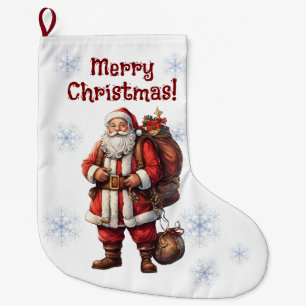 Grande Chaussette De Noël Prise en charge de Noël du Père Noël personnalisab