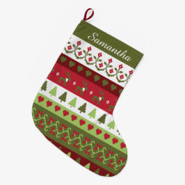 Grande Chaussette De Noël Prise simple