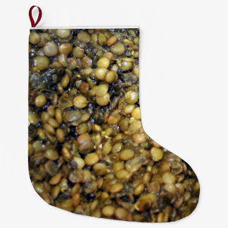Grande Chaussette De Noël Pukey Boots! Xmas Stockings in Lentils!