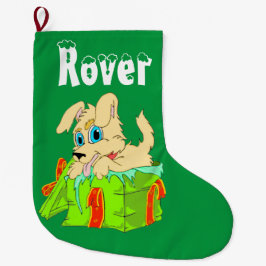 Grande Chaussette De Noël Puppy de Christmas