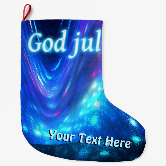 Grande Chaussette De Noël Qaanaaq - Dieu jul (Devant)