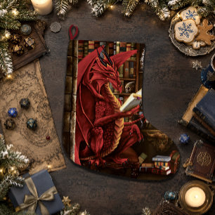 Grande Chaussette De Noël Red Dragon Podcast Fantastique