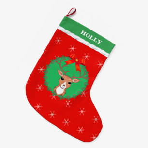 Grande Chaussette De Noël Reinder de Noël