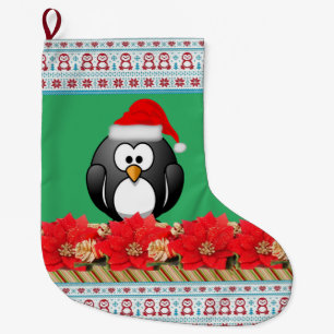 Grande Chaussette De Noël Réservoir de Noël, Pingouin
