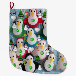 Grande Chaussette De Noël Réservoir de Noël, Pingouin