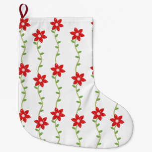 Grande Chaussette De Noël Réservoir de Noël, Poinsettia