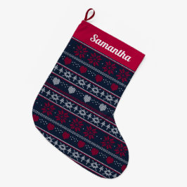 Grande Chaussette De Noël Revêtement de Noël