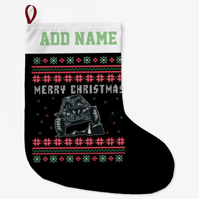 Grande Chaussette De Noël Rock Climber Vilain Sweat de Noël (Devant)
