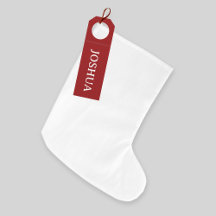 Rustique rouge et blanc invité Noël Stocking