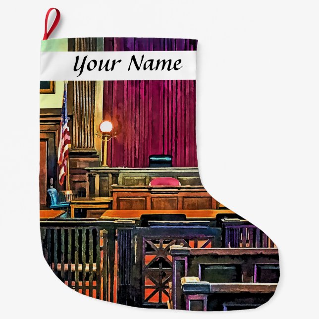 Grande Chaussette De Noël Salle d'audience (Devant)