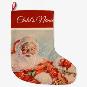 Grande Chaussette De Noël Santas