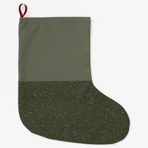 Grande Chaussette De Noël Scinder Moss Green Noise Stocking de Noël (Personn