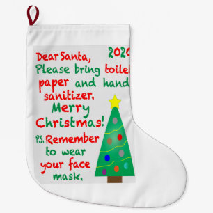 Grande Chaussette De Noël Se souvenir de 2020