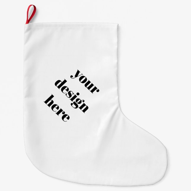 Grande Chaussette De Noël Stockage de Noël (Devant)