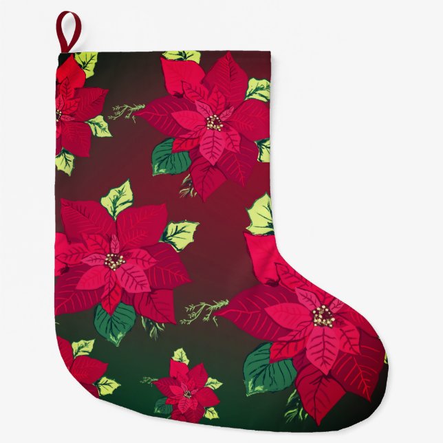 Grande Chaussette De Noël Stockage de Noël (Devant)
