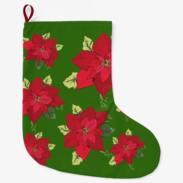Grande Chaussette De Noël Stockage de Noël (Devant)