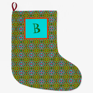 Grande Chaussette De Noël Stockage de Noël personnalisé