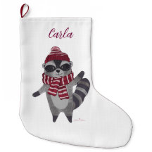 Stockage de Noël personnalisé avec Racoon
