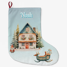 stockage de Noël personnalisé mignon