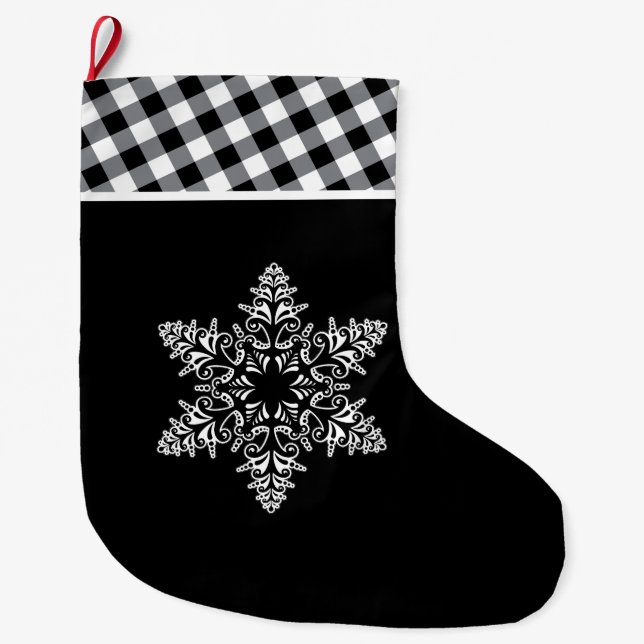 Grande Chaussette De Noël Stockage des vacances (Devant)