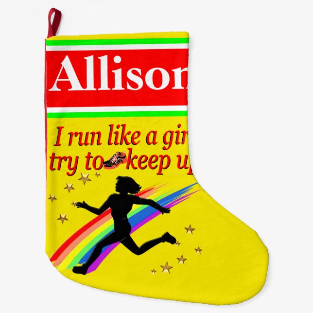 GRANDE CHAUSSETTE DE NOËL STOCKAGE PERSONNALISÉ DE NOËL RAPIDE (Devant)