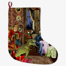 Grande Chaussette De Noël Su primer T-Rex