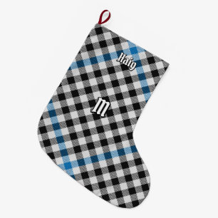 Grande Chaussette De Noël Tartan à carreaux du clan Haig