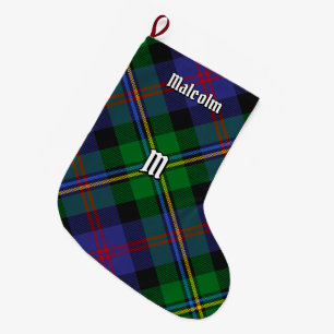 Grande Chaussette De Noël Tartan du clan Malcolm