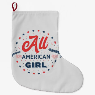 Grande Chaussette De Noël Tous les insignes filles américaines