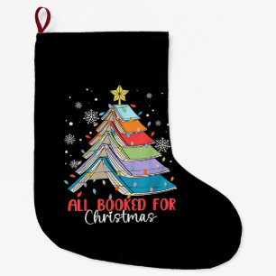 Grande Chaussette De Noël Tous Réservés Pour Noël Livre Arbre de Noël Lumièr