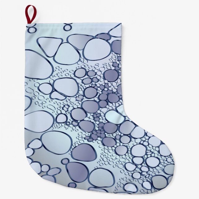 Grande Chaussette De Noël Travail numérique Abstrait 6 (Devant)