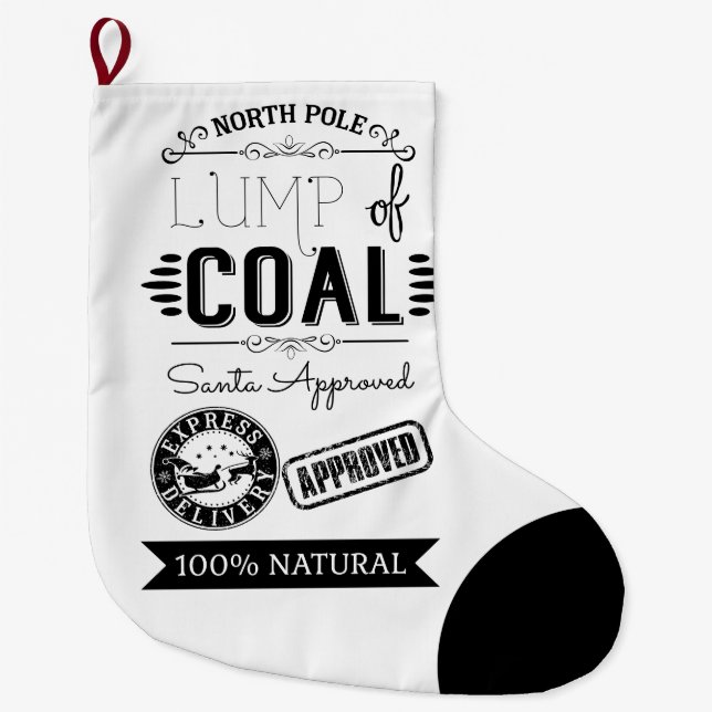 Grande Chaussette De Noël un cadeau de Noël pour lui (Devant)