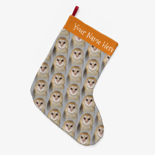 Grande Chaussette De Noël Une Belle Chouette Serene Barn