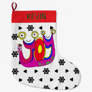 Grande Chaussette De Noël Une Jolie Et Joyeuse Fête Pour Présenter Votre Cad