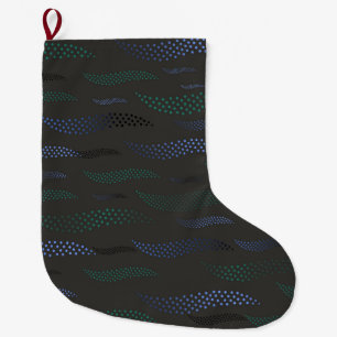 Grande Chaussette De Noël Vagues Tigre (motif stylisé) 7