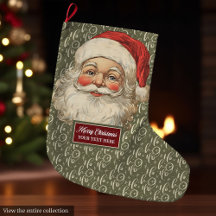 Vieux Noël du Père Noël Chic Stocker