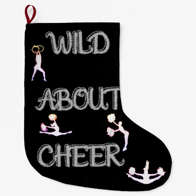Grande Chaussette De Noël Wild About Cheer Christmas Stocking (Devant)