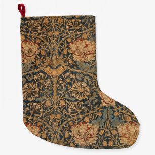 Grande Chaussette De Noël William Morris Honeysuckle Rich Wallpaper